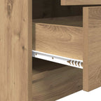Schreibtisch mit Schubladen mit Regal 2 pcs Artisan-Eiche