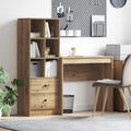 Schreibtisch mit Schubladen mit Regal 2 pcs Artisan-Eiche