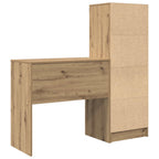 Schreibtisch mit Schubladen mit Regal 2 pcs Artisan-Eiche