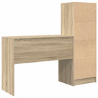 Schreibtisch mit Schubladen mit Regal 2 pcs Sonoma-Eiche