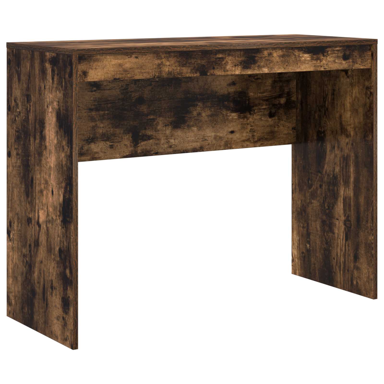 Schreibtisch mit Schubladen mit Regal 2 pcs Geräucherte Eiche