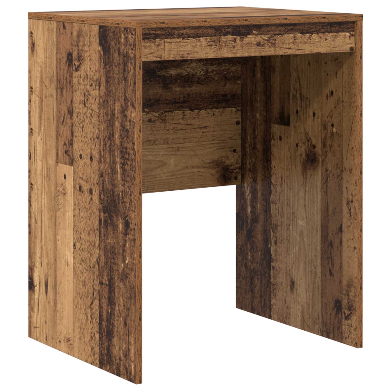 Schreibtisch mit Schubladen mit Regal 2 pcs Altholz