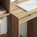 Schreibtisch mit Schubladen mit Regal 2 pcs Artisan-Eiche