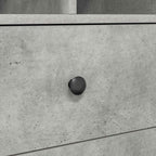 Schreibtisch mit Schubladen mit Regal 2 pcs Beton Grau