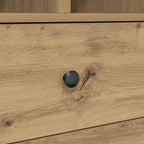 Schreibtisch mit Schubladen mit Regal 2 pcs Artisan-Eiche