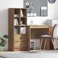 Schreibtisch mit Schubladen mit Regal 2 pcs Artisan-Eiche