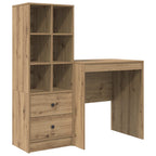 Schreibtisch mit Schubladen mit Regal 2 pcs Artisan-Eiche