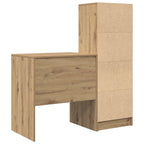 Schreibtisch mit Schubladen mit Regal 2 pcs Artisan-Eiche