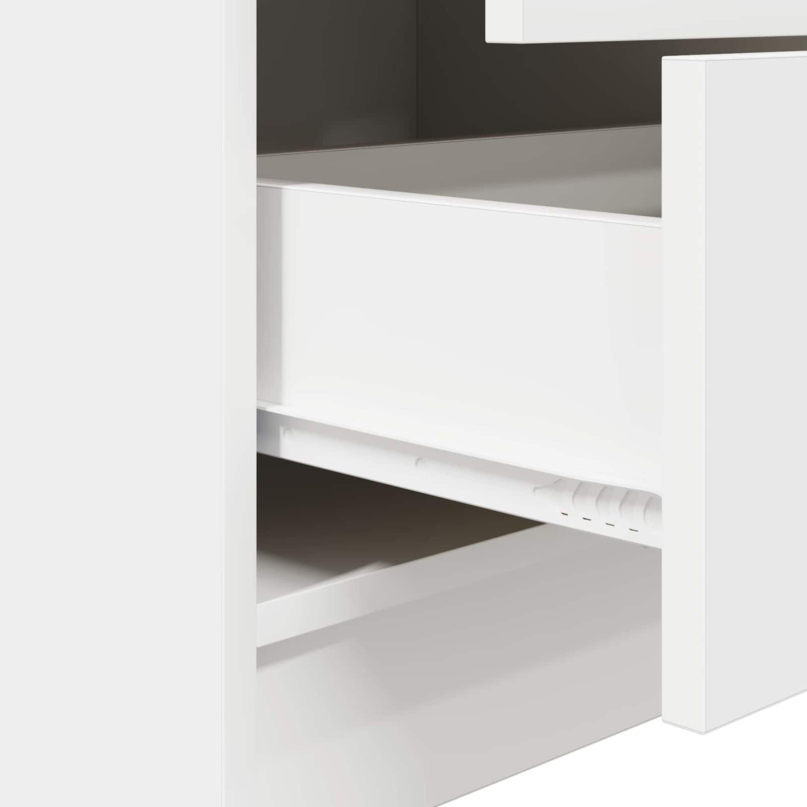 Schreibtisch mit Schubladen 2 pcs Weiß