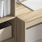 Schreibtisch mit Schubladen 2 pcs Sonoma-Eiche