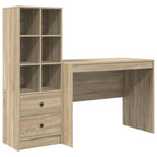 Schreibtisch mit Schubladen 2 pcs Sonoma-Eiche