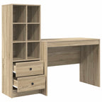 Schreibtisch mit Schubladen 2 pcs Sonoma-Eiche