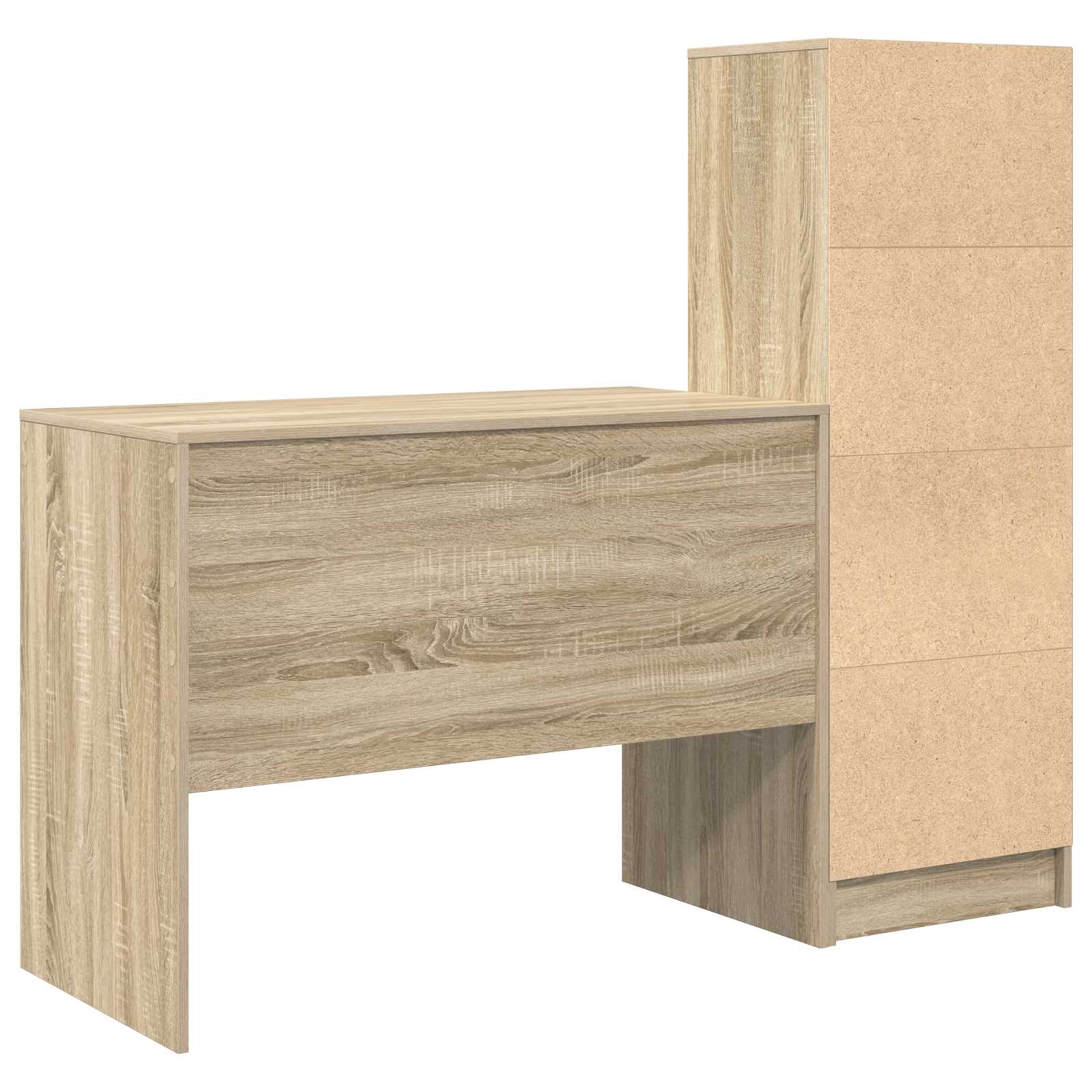 Schreibtisch mit Schubladen 2 pcs Sonoma-Eiche