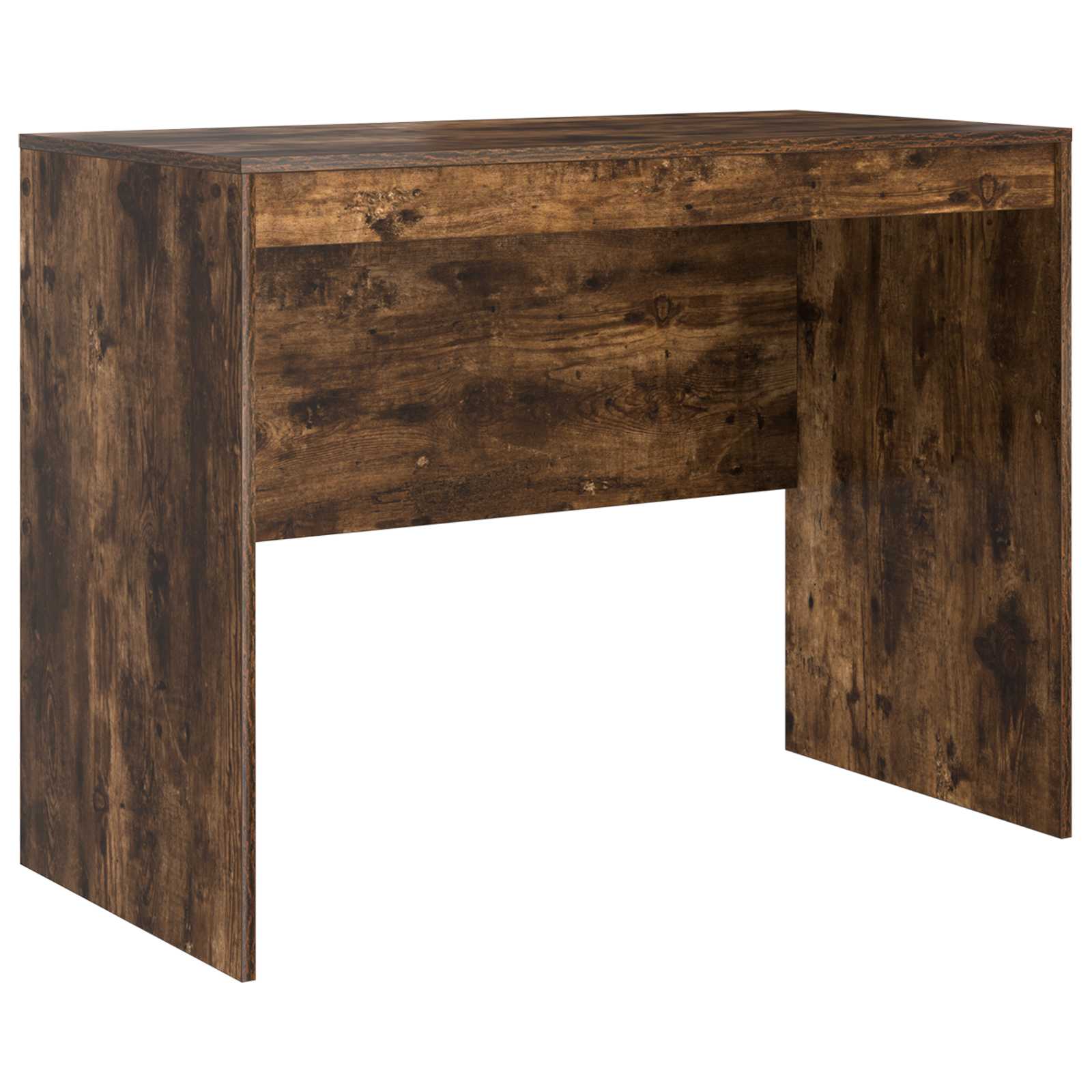 Schreibtisch mit Schubladen 2 pcs Geräucherte Eiche