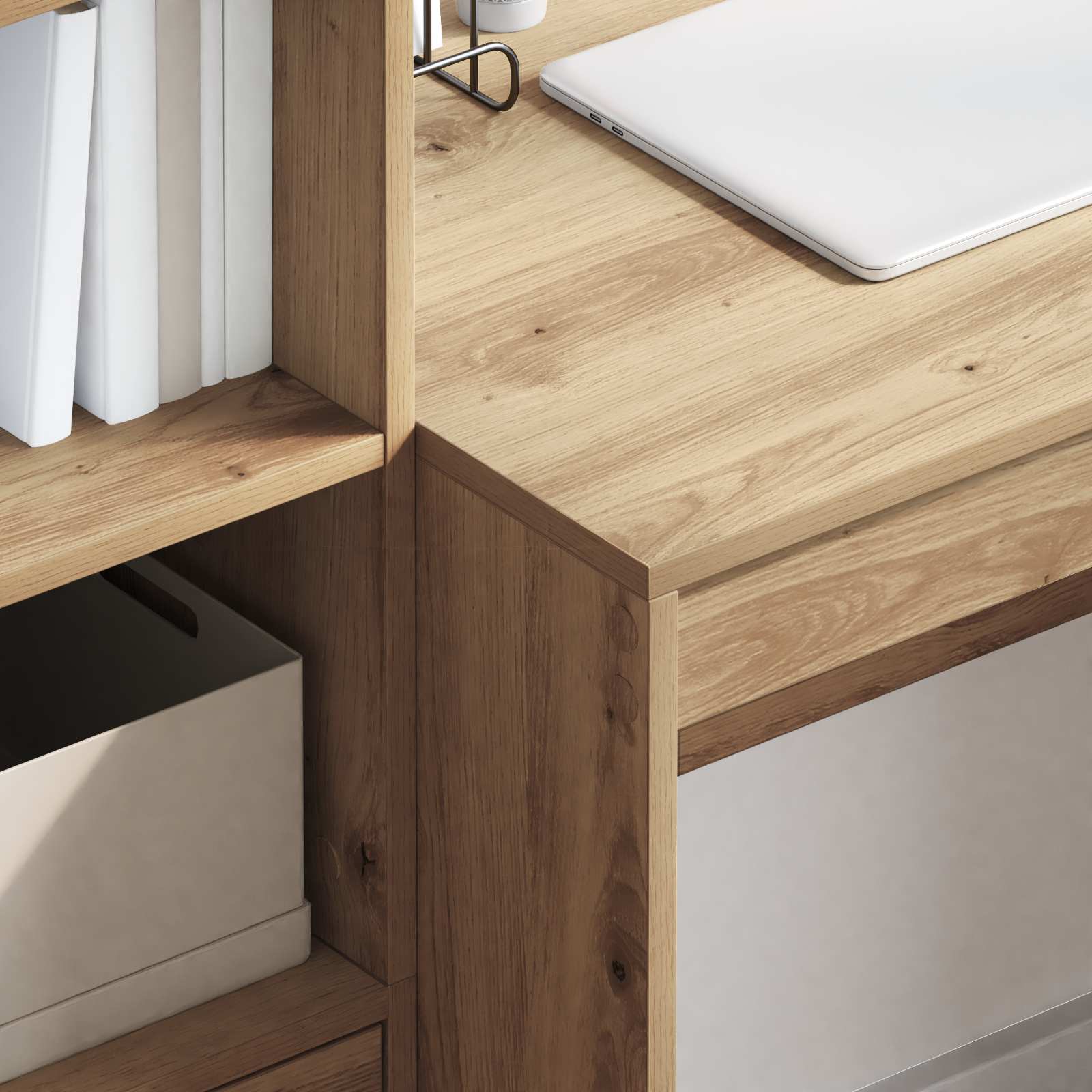 Schreibtisch mit Schubladen 2 pcs Artisan-Eiche