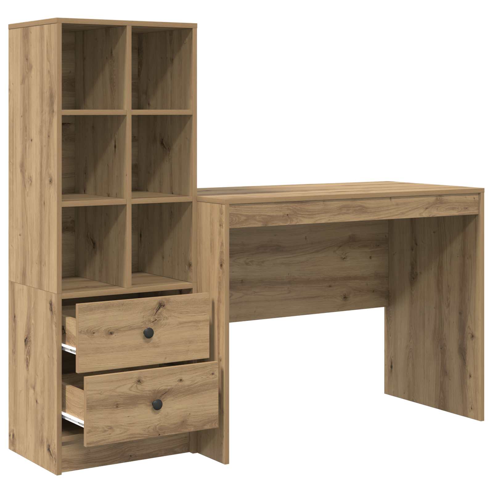 Schreibtisch mit Schubladen 2 pcs Artisan-Eiche