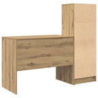 Schreibtisch mit Schubladen 2 pcs Artisan-Eiche