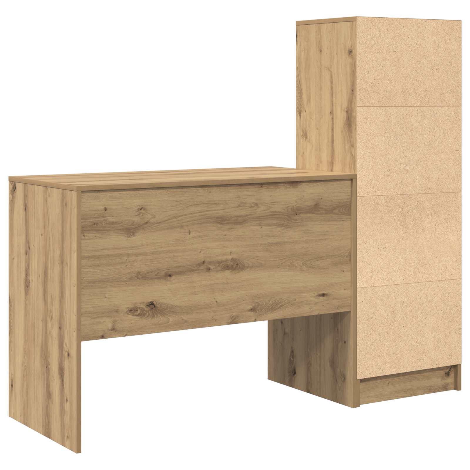 Schreibtisch mit Schubladen 2 pcs Artisan-Eiche