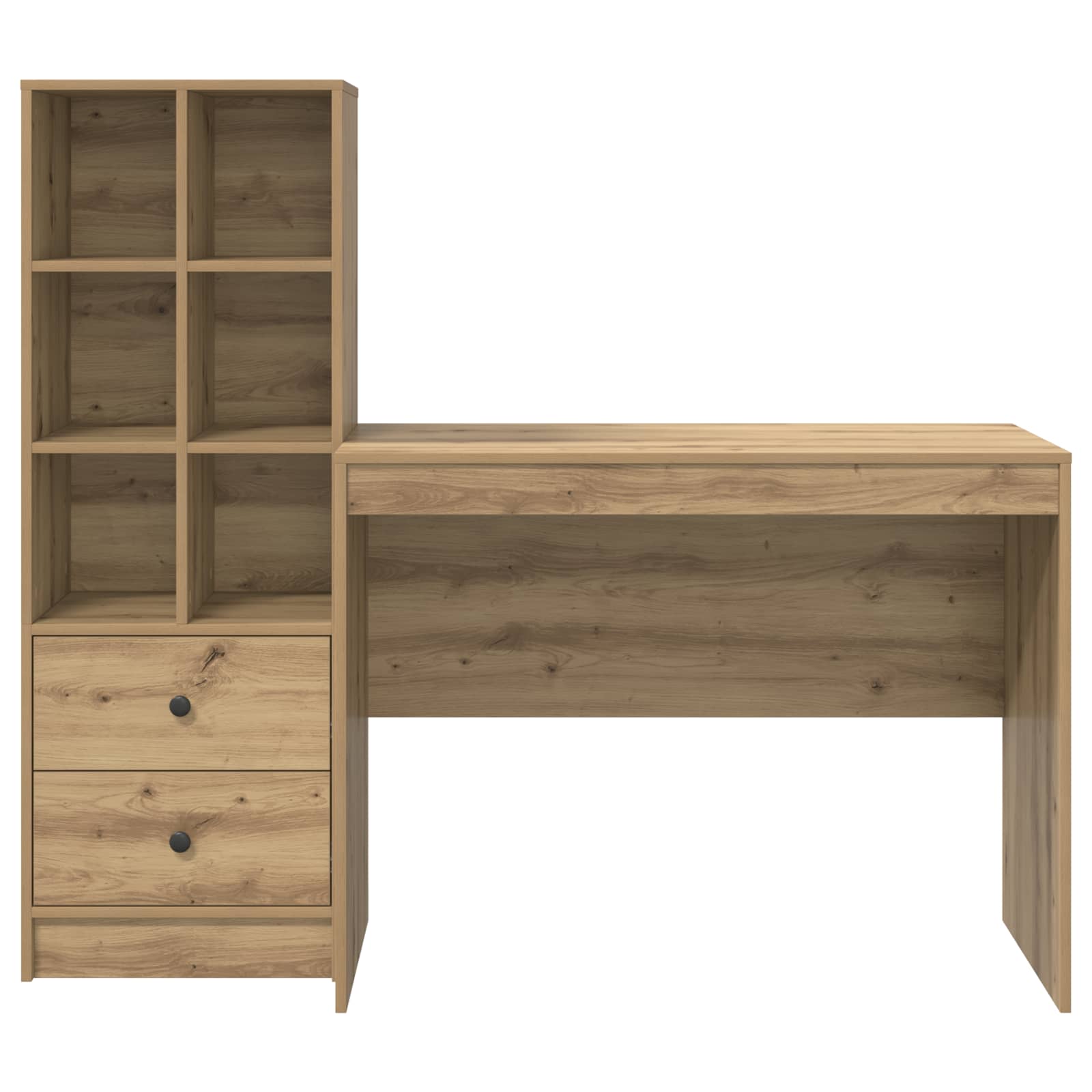 Schreibtisch mit Schubladen 2 pcs Artisan-Eiche
