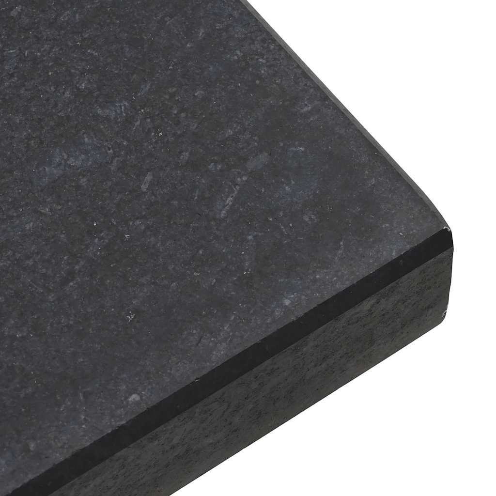 Sonnenschirmständer 30kg Schwarz Granit Quadratisch