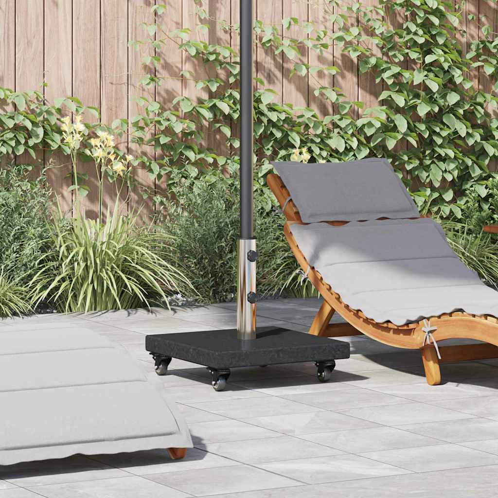 Sonnenschirmständer 30kg Schwarz Granit Quadratisch