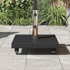 Sonnenschirmständer 30kg Schwarz Granit Quadratisch