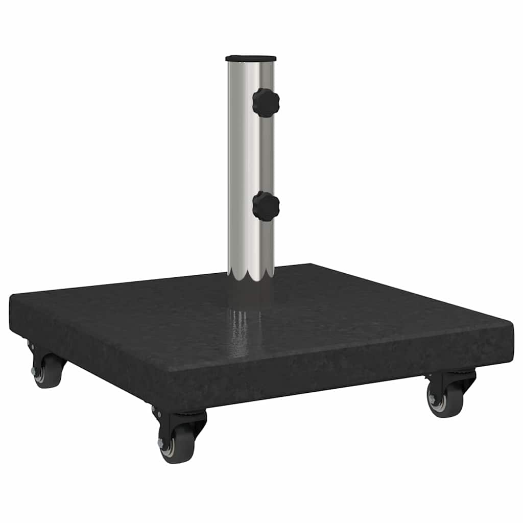 Sonnenschirmständer 30kg Schwarz Granit Quadratisch