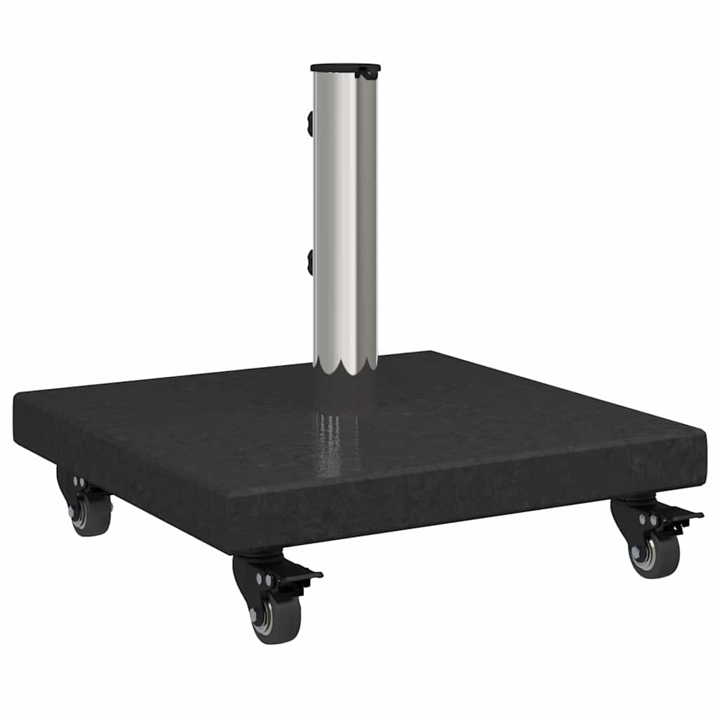 Sonnenschirmständer 30kg Schwarz Granit Quadratisch