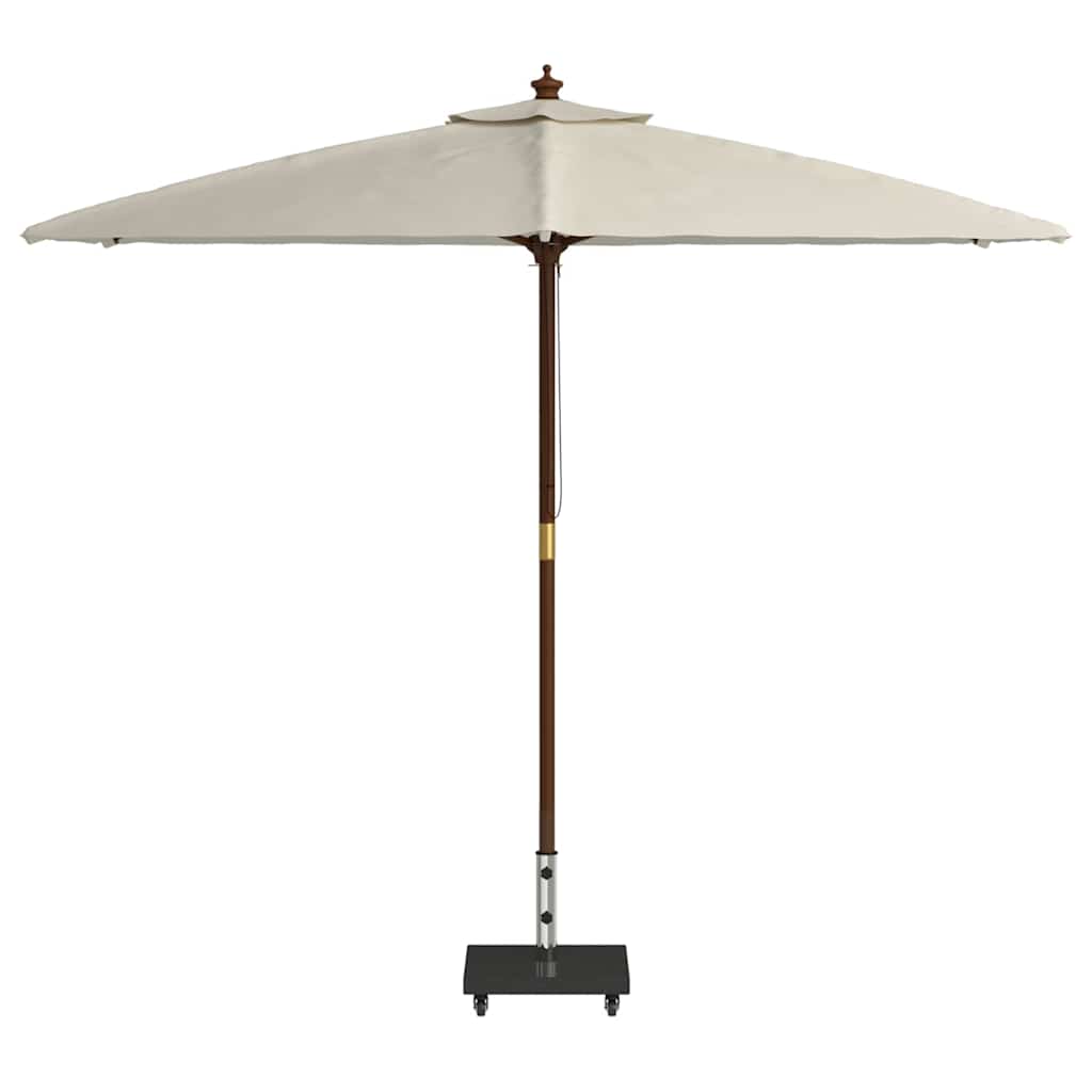 Sonnenschirmständer 30kg Schwarz Granit Quadratisch