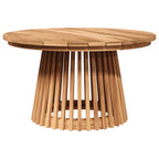 Beistelltisch Braun 70 x 70 x 40 cm Massivholz Teak