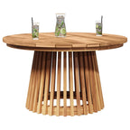 Beistelltisch Braun 70 x 70 x 40 cm Massivholz Teak