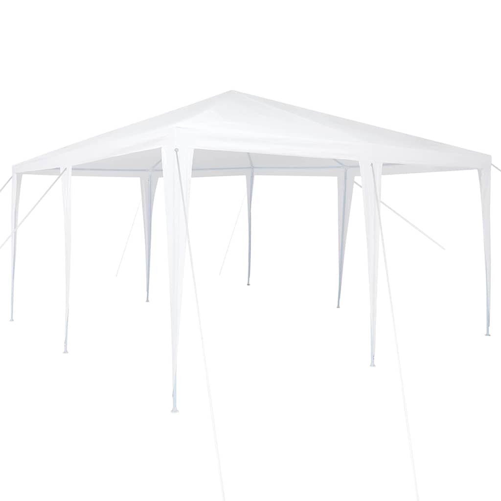 Party-Zelt Weiß 400 x 400 x 266 cm Polyethylen und Stahl