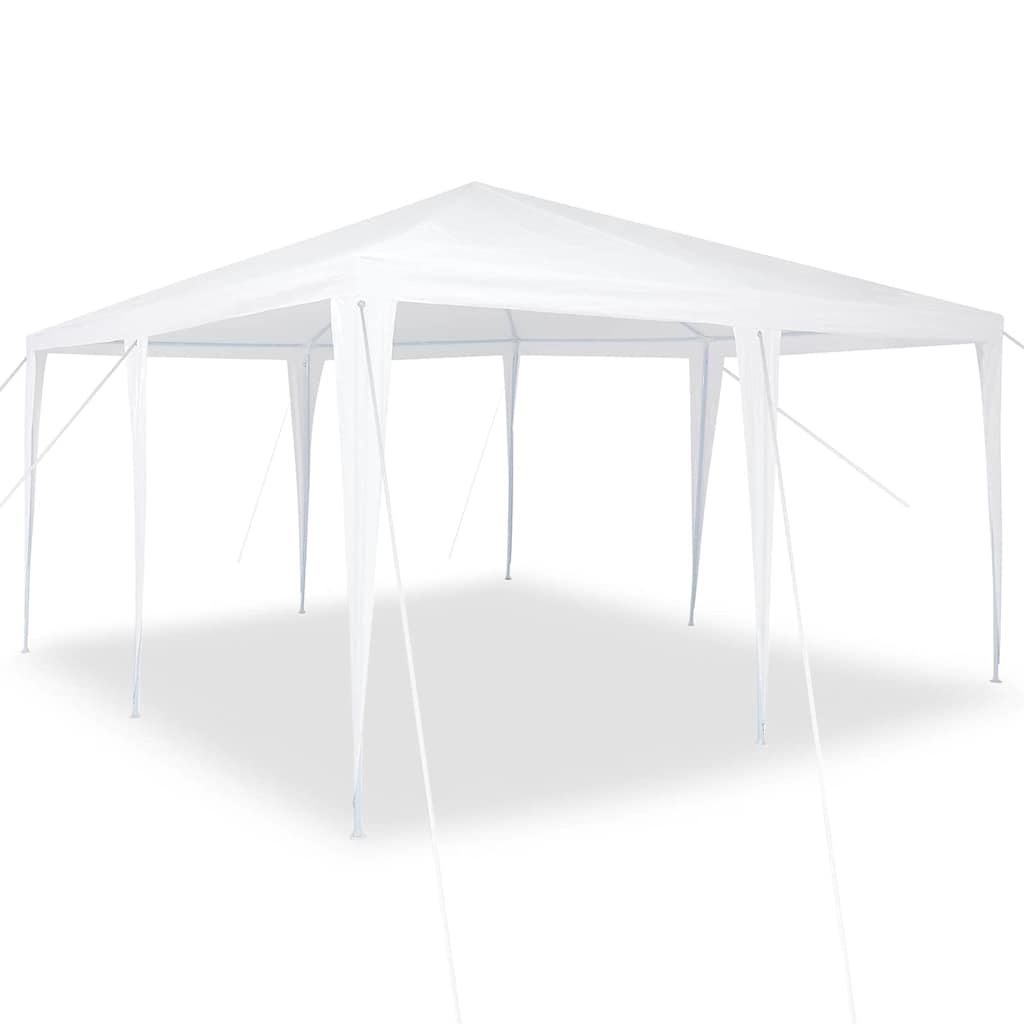 Party-Zelt Weiß 400 x 400 x 266 cm Polyethylen und Stahl