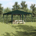 Party-Zelt Grün 400 x 400 x 266 cm Polyethylen und Stahl