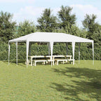 Party-Zelt Weiß 600 x 400 x 266 cm Polyethylen und Stahl