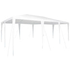 Party-Zelt Weiß 600 x 400 x 266 cm Polyethylen und Stahl