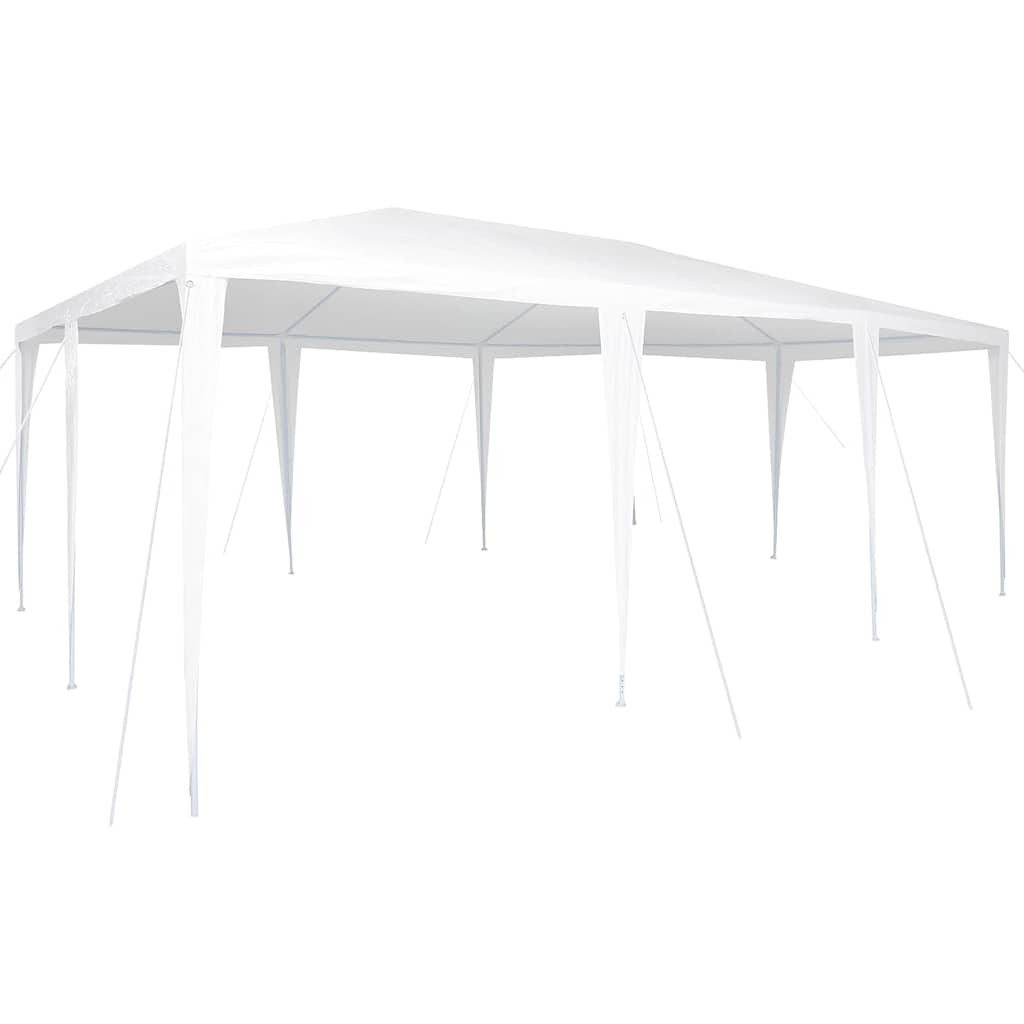 Party-Zelt Weiß 600 x 400 x 266 cm Polyethylen und Stahl