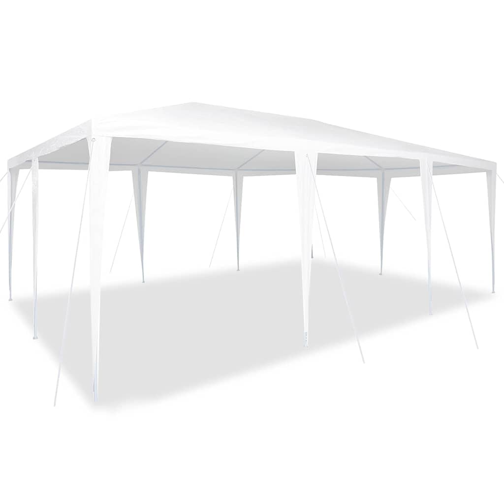 Party-Zelt Weiß 600 x 400 x 266 cm Polyethylen und Stahl