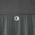 Party-Zelt Anthrazit 600 x 400 x 266 cm Polyethylen und Stahl