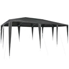 Party-Zelt Anthrazit 600 x 400 x 266 cm Polyethylen und Stahl