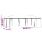 Party-Zelt Blau 800 x 400 x 266 cm Polyethylen und Stahl