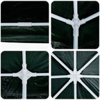 Party-Zelt Grün 800 x 400 x 266 cm Polyethylen und Stahl