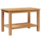 Couchtisch mit Speicher Braun 70 x 40 x 45 cm Massivholz Teak
