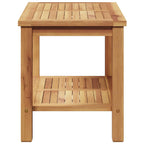 Couchtisch mit Speicher Braun 70 x 40 x 45 cm Massivholz Teak