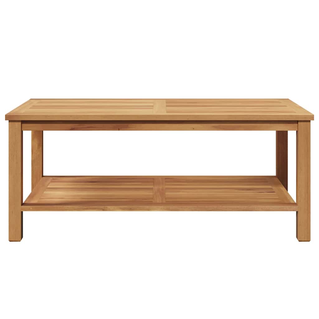 Couchtisch mit Speicher Braun 110 x 55 x 45 cm Massivholz Teak