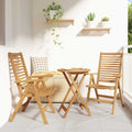 Stuhl 2 pcs Braun 64,5 x 52 x 108 cm Massivholz Teak