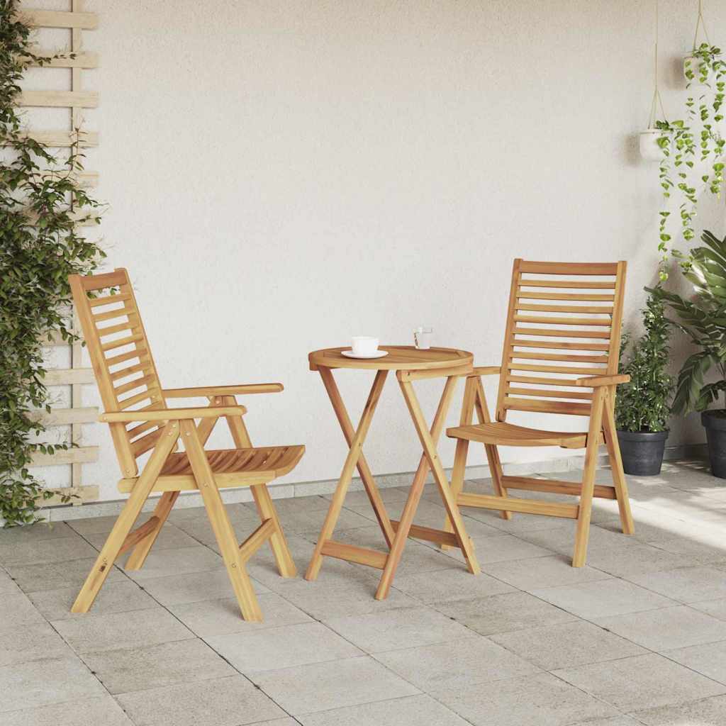 Stuhl 2 pcs Braun 64,5 x 52 x 108 cm Massivholz Teak