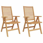 Stuhl 2 pcs Braun 64,5 x 52 x 108 cm Massivholz Teak