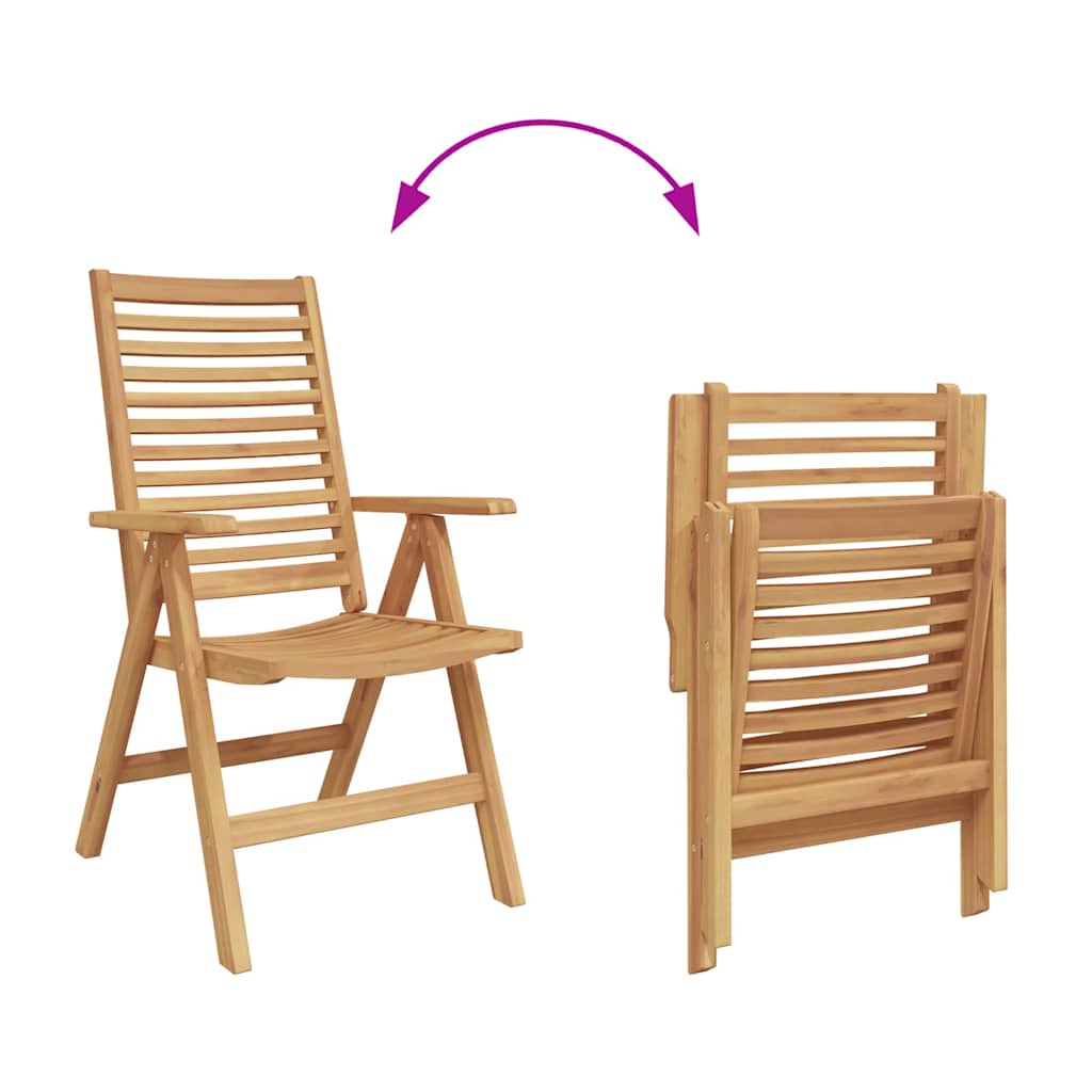 Stuhl 2 pcs Braun 64,5 x 52 x 108 cm Massivholz Teak