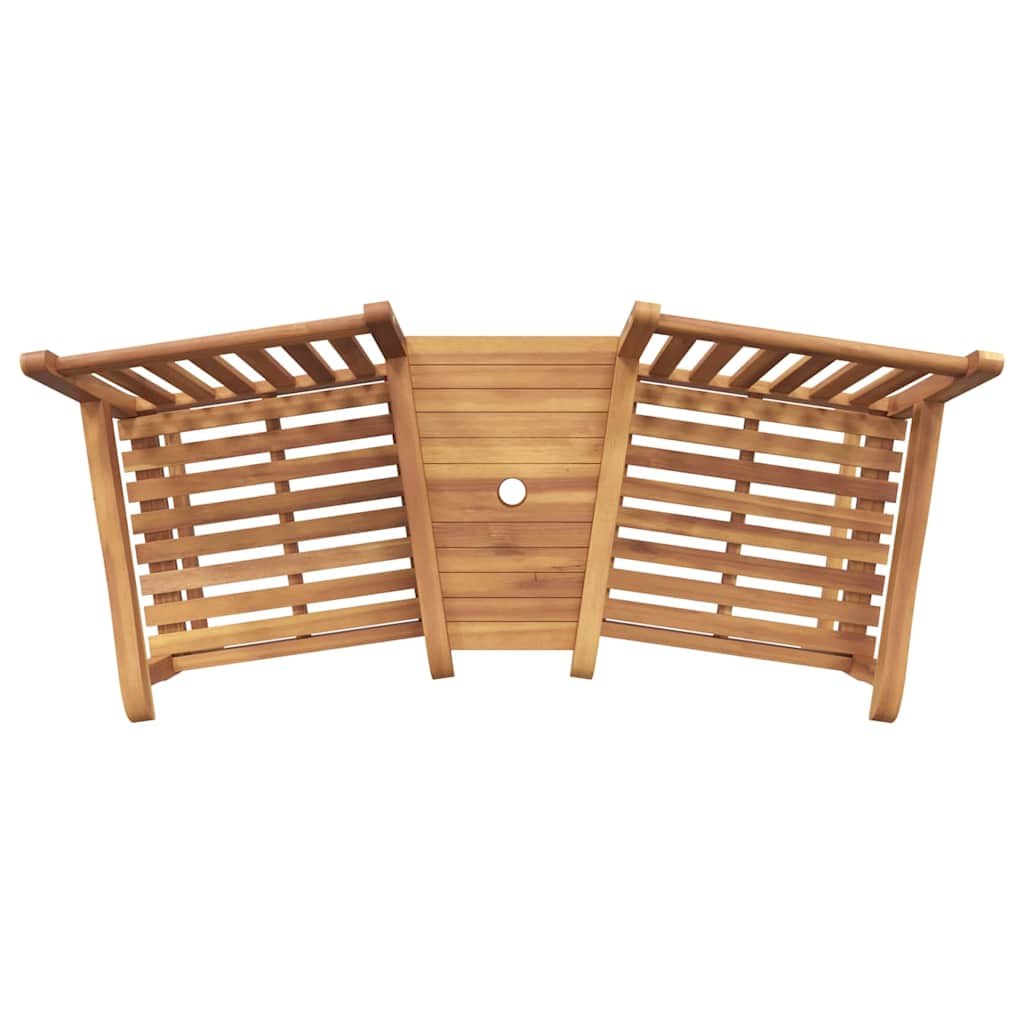 Garten Gartenstühle 152 x 63 x 89 cm Massivholz Teak
